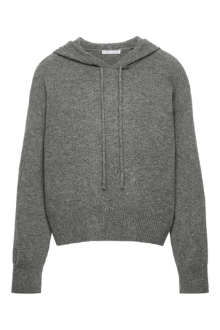 Kasjmier Sweater met Capuchon - Grijs