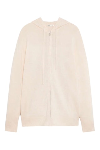 Kasjmier Vest met Capuchon - Beige