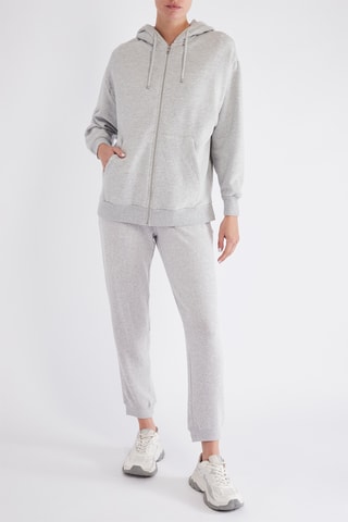 Sweater met Capuchon - Lichtgrijs