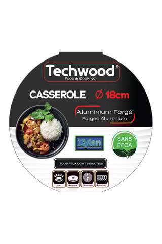 Casserole revêtement marbre Silver - 18 cm