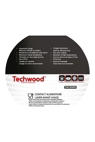 Poêle en aluminium forgé revêtement marbre Silver - 24 cm