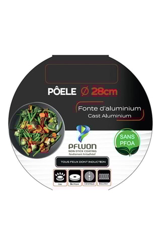 Poêle en fonte d'aluminium - 28 cm