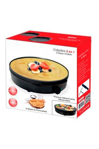 Crêpière 2-en-1 réversible - 1000 W
