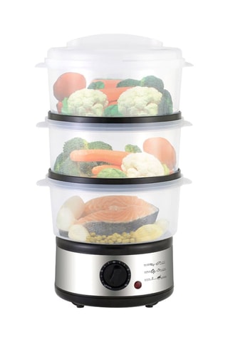 Cuiseur vapeur 3 paniers - 7,5 l