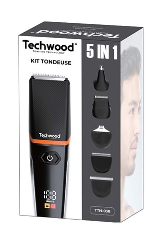Tondeuse à barbe rechargeable 5 en 1 - 6 longueurs de coupe