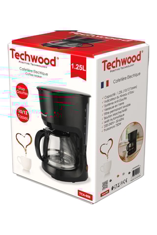 Cafetière en acier inoxydable - 1,25 l - 750 W