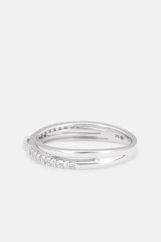 Bague Blue Tear - Or blanc, diamants et saphir