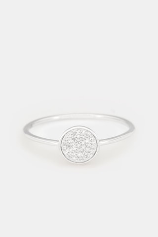 Bague Rond Tendresse - Or blanc et diamants