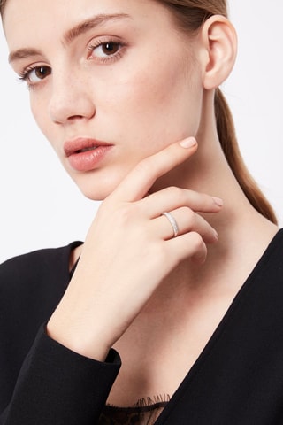 Trouwring Eclat Douceur Witgoud en Diamanten