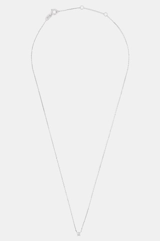 Collier Solitaire - Or blanc et diamant