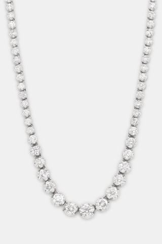 Collier Rivière 3 carats Or blanc et diamants