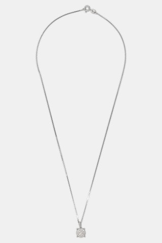 Pendentif Oeillet - Or blanc et diamants