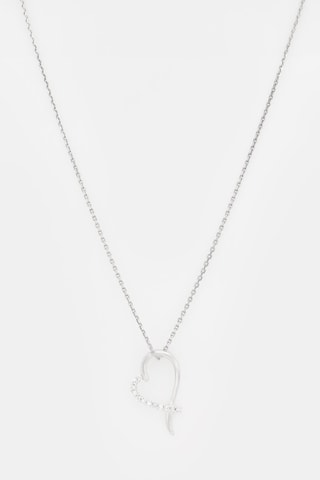Pendentif Tender Heart - Or blanc et diamants