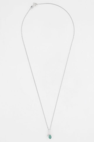 Pendentif Belle émeraude - Or blanc, diamants et émeraude