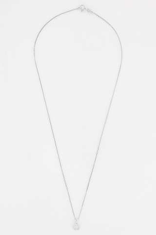 Pendentif Simplicité - Or blanc et diamants