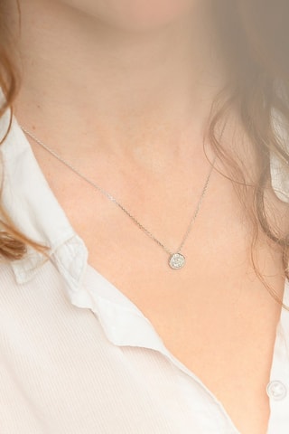 Pendentif Mon Brillant - Or blanc et diamants