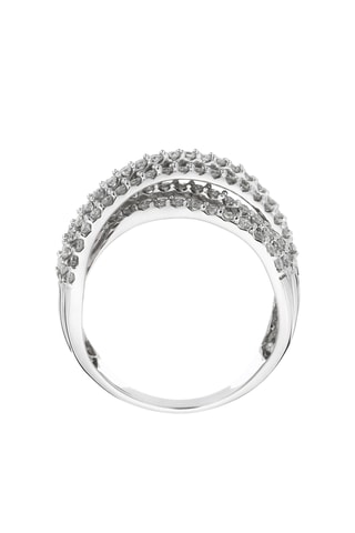 Bague Entrelacs splendides - Or blanc