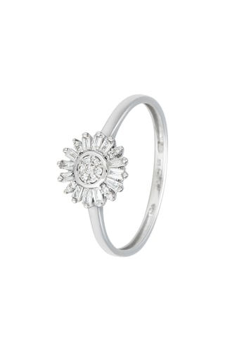 Bague Soleil - Or blanc
