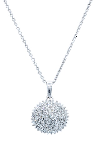 Pendentif Apollon - Or blanc et diamant