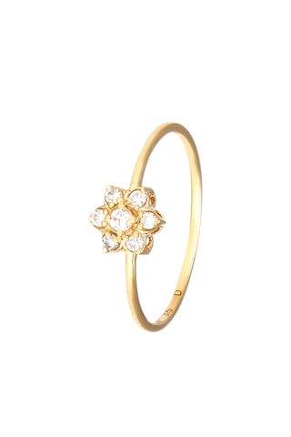 Bague Fleur de Diamant - Or jaune