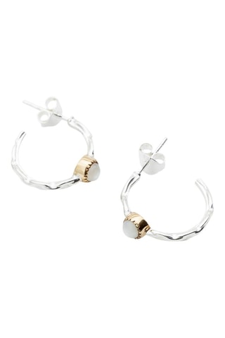 Créoles - Argent et nacre