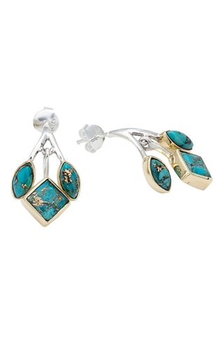 Boucles d’oreilles - Argent et turquoise