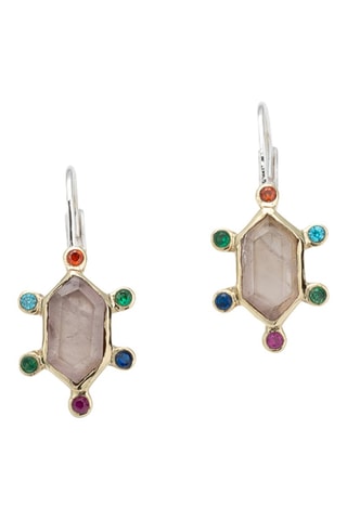 Boucles d’oreilles - Argent et quartz