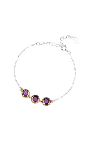 Bracelet - Argent et améthystes