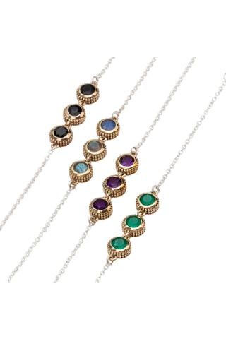 Bracelet - Argent et améthystes