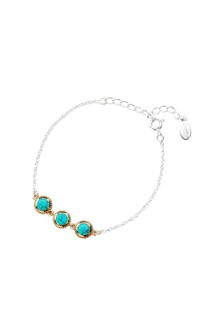 Bracelet - Argent et turquoises