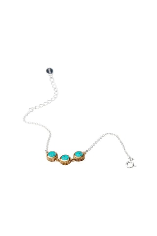 Bracelet - Argent et turquoises