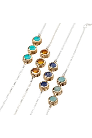 Bracelet - Argent et turquoises