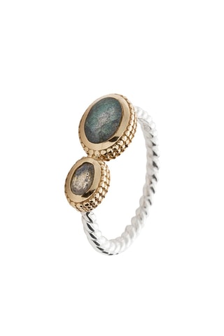 Bague - Argent et labradorites