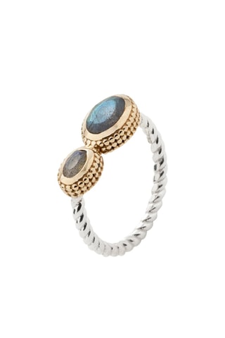 Bague - Argent et labradorites