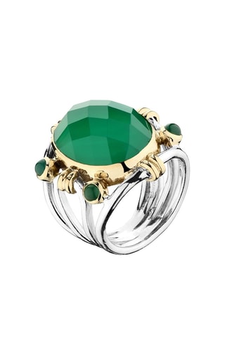 Bague - Argent et onyx