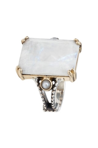 Bague - Argent et pierre de lune