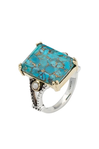 Bague - Argent et turquoise