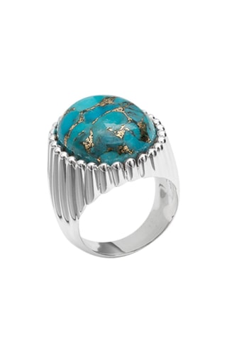 Bague - Argent et turquoise