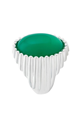 Bague - Argent et onyx