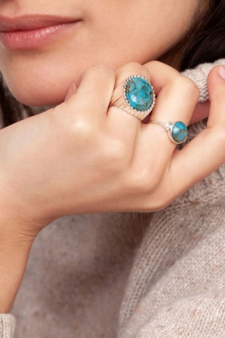 Bague - Argent et onyx