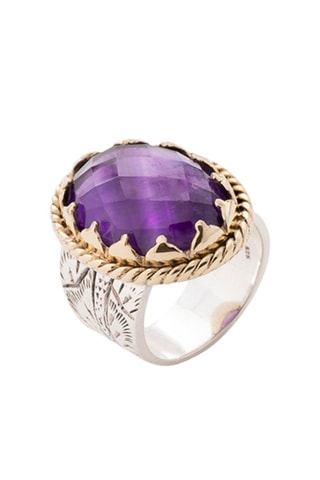 Bague - Argent et améthyste