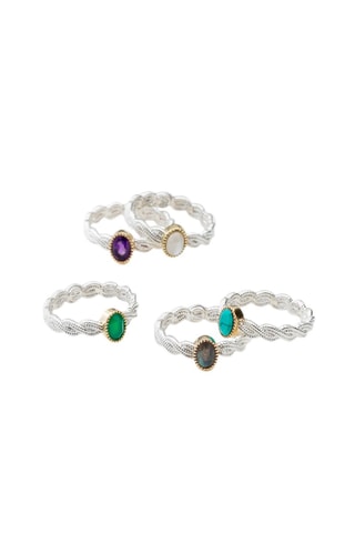 Bague - Argent et améthyste