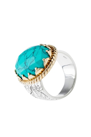 Bague - Argent et turquoise
