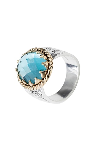 Bague - Argent et topaze