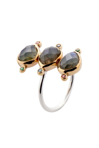 Bague - Argent et labradorites
