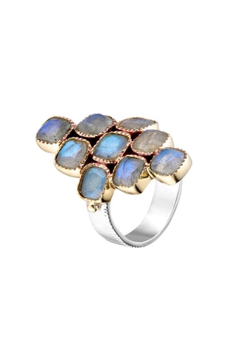 Bague - Argent et labradorite