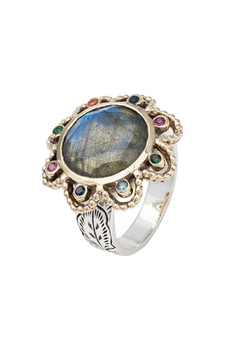 Bague - Argent et labradorite 