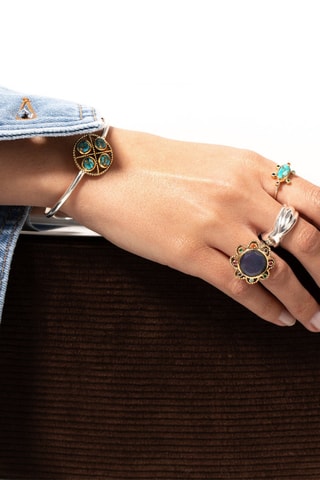 Bague - Argent et labradorite 