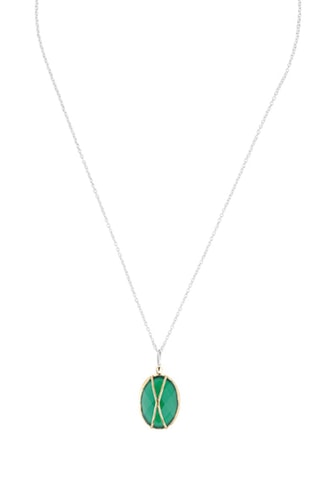 Collier - Argent et onyx