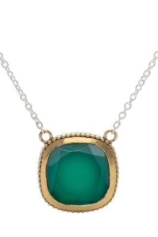 Collier - Argent et onyx